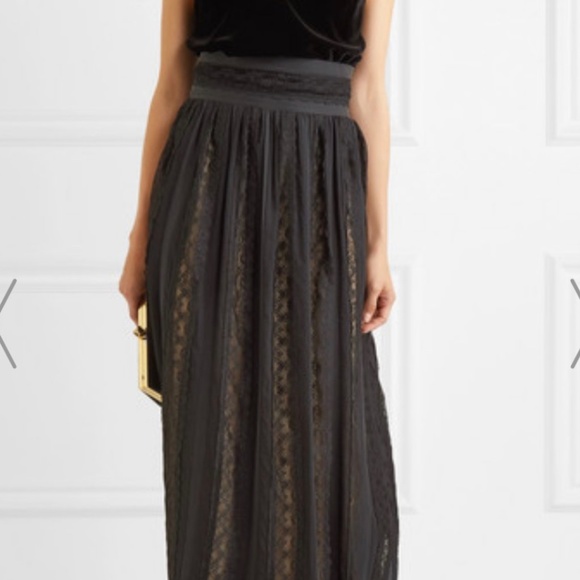 Pierre Balmain Black Maxi skirt NEW WITH TAGS